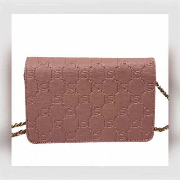 Bebe mauve crossbody with gold & mauve chain - Picture 6 of 14